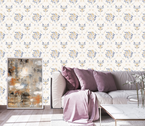 Chateau Toile Peel and Stick Wallpaper - Image 3